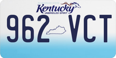 KY license plate 962VCT