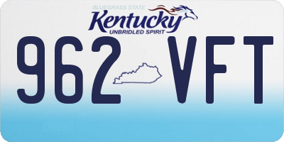 KY license plate 962VFT