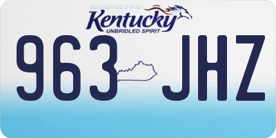 KY license plate 963JHZ