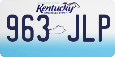 KY license plate 963JLP