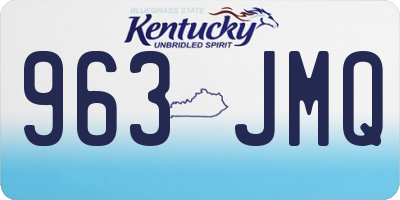 KY license plate 963JMQ