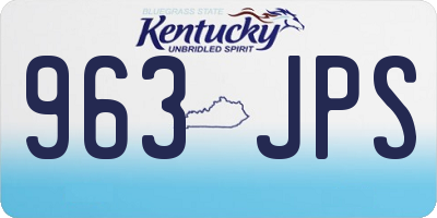 KY license plate 963JPS