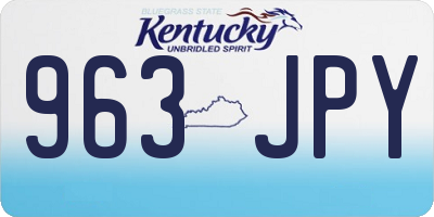 KY license plate 963JPY