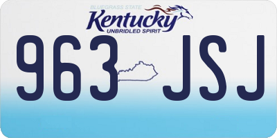 KY license plate 963JSJ