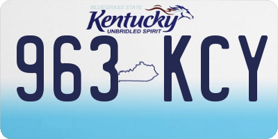 KY license plate 963KCY