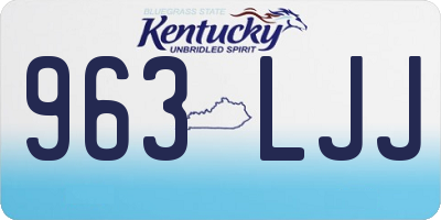 KY license plate 963LJJ