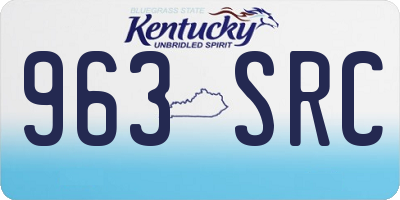KY license plate 963SRC