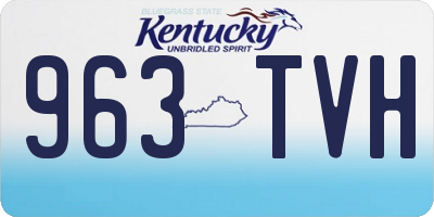 KY license plate 963TVH