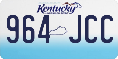KY license plate 964JCC