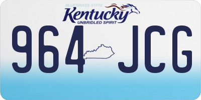 KY license plate 964JCG