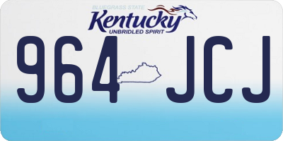 KY license plate 964JCJ