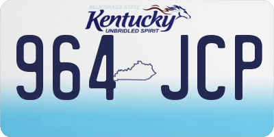 KY license plate 964JCP