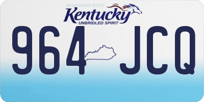 KY license plate 964JCQ