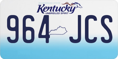 KY license plate 964JCS