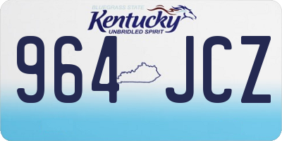 KY license plate 964JCZ