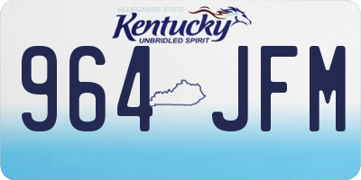 KY license plate 964JFM