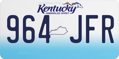 KY license plate 964JFR