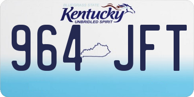 KY license plate 964JFT