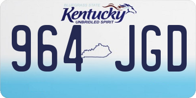 KY license plate 964JGD