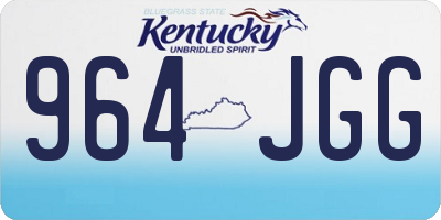 KY license plate 964JGG