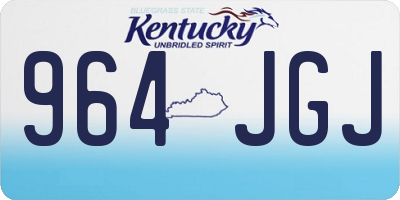 KY license plate 964JGJ