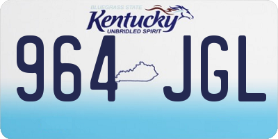 KY license plate 964JGL
