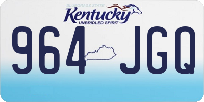 KY license plate 964JGQ