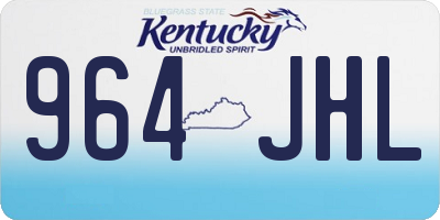 KY license plate 964JHL