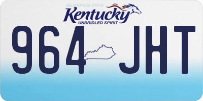 KY license plate 964JHT