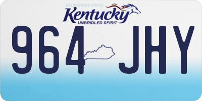 KY license plate 964JHY