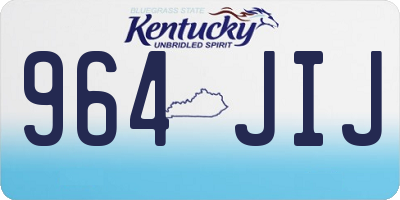 KY license plate 964JIJ