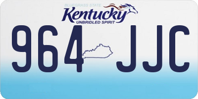 KY license plate 964JJC