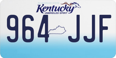 KY license plate 964JJF