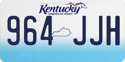 KY license plate 964JJH