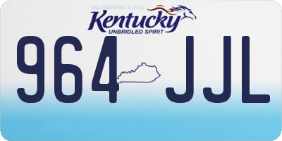 KY license plate 964JJL