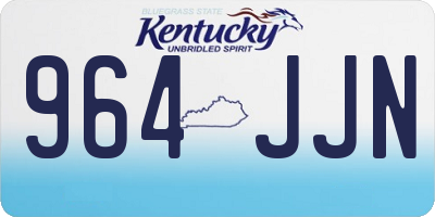 KY license plate 964JJN