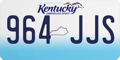 KY license plate 964JJS
