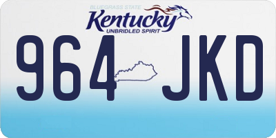 KY license plate 964JKD