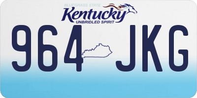 KY license plate 964JKG