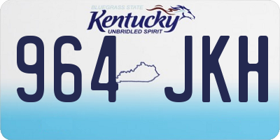 KY license plate 964JKH
