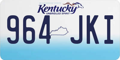 KY license plate 964JKI
