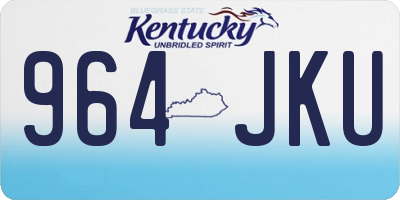 KY license plate 964JKU