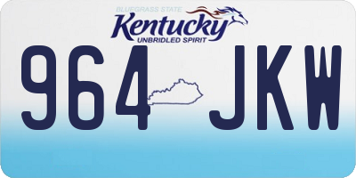 KY license plate 964JKW