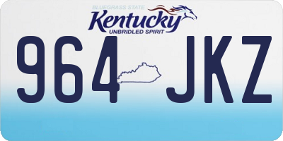KY license plate 964JKZ