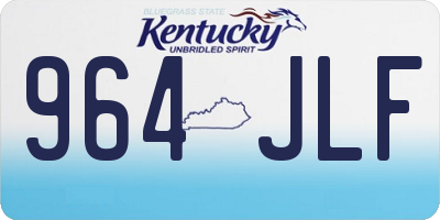 KY license plate 964JLF