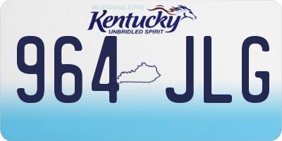 KY license plate 964JLG