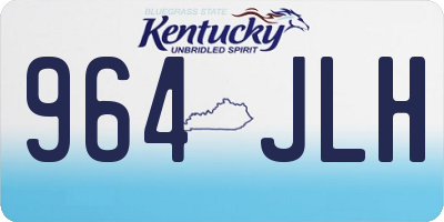 KY license plate 964JLH