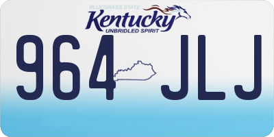 KY license plate 964JLJ