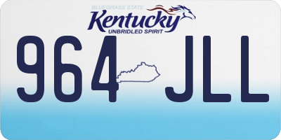 KY license plate 964JLL