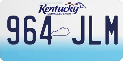 KY license plate 964JLM